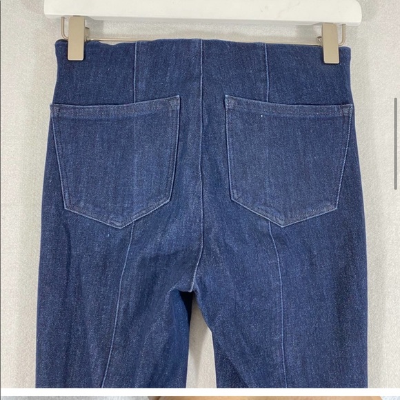 EUC Anthropologie Pilcro Skinny Jeans 25 Dark Blue High Rise WORN ONCE - Picture 5 of 9